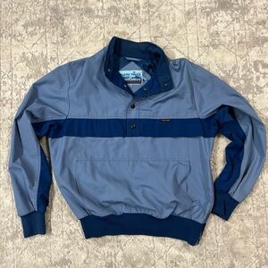 Men’s Pacific Trail Two-Tone Blue Windbreaker vintage